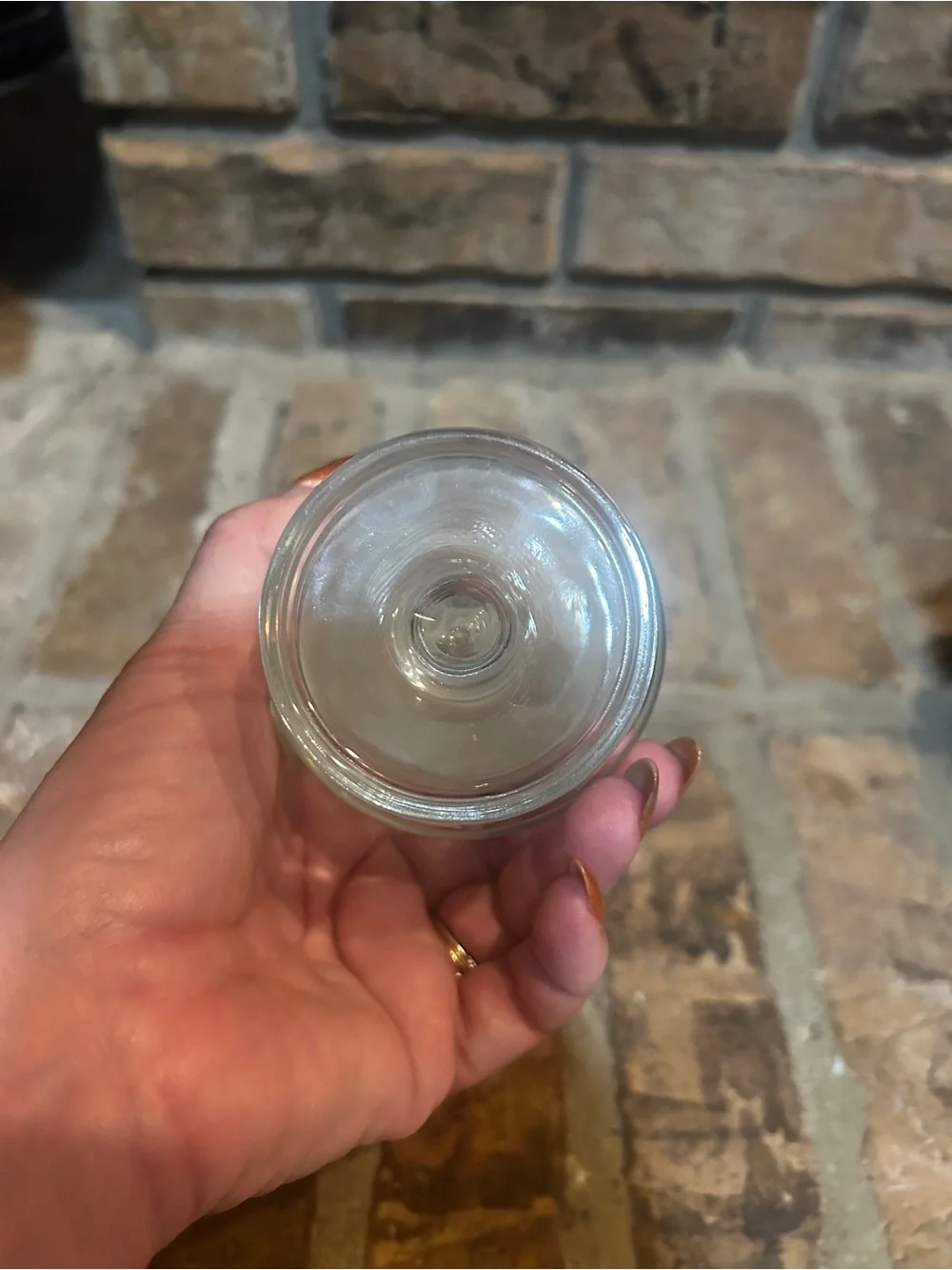 The Pussycat Clear Glass Footed wine glass